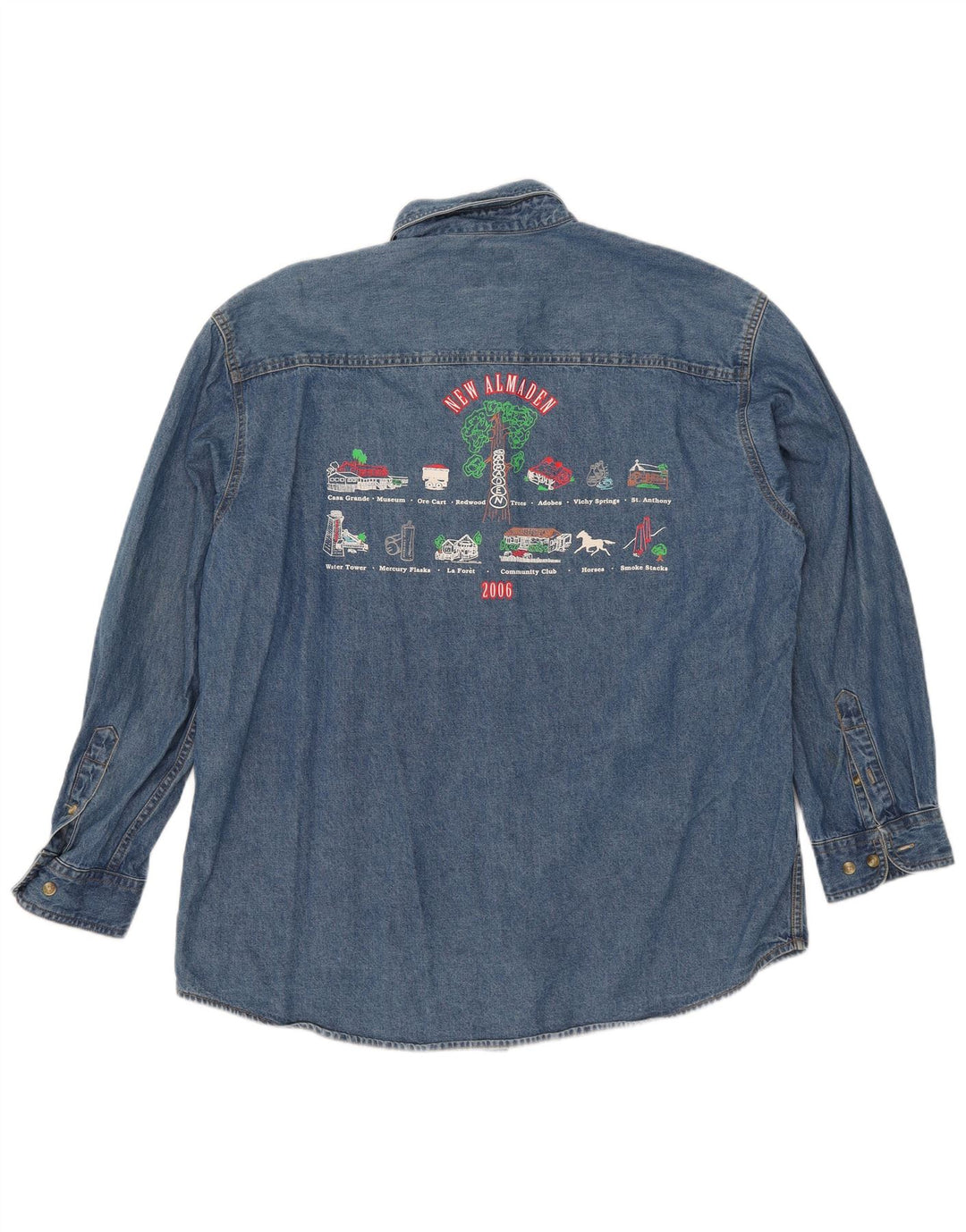 Lee Camisa Vaquera Estampada De Algodón Azul Grande Para Hombre