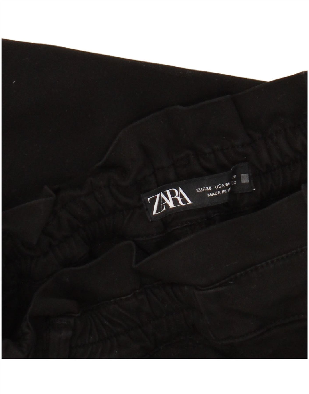 Zara Mujer Pantalones Cortos EU 38 Small W28 L24 Negro