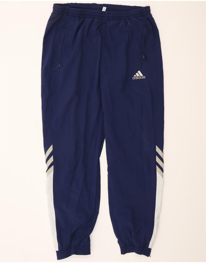 ADIDAS Pantalones de chándal para hombre Joggers UK 44/46 Large Azul marino Poliéster