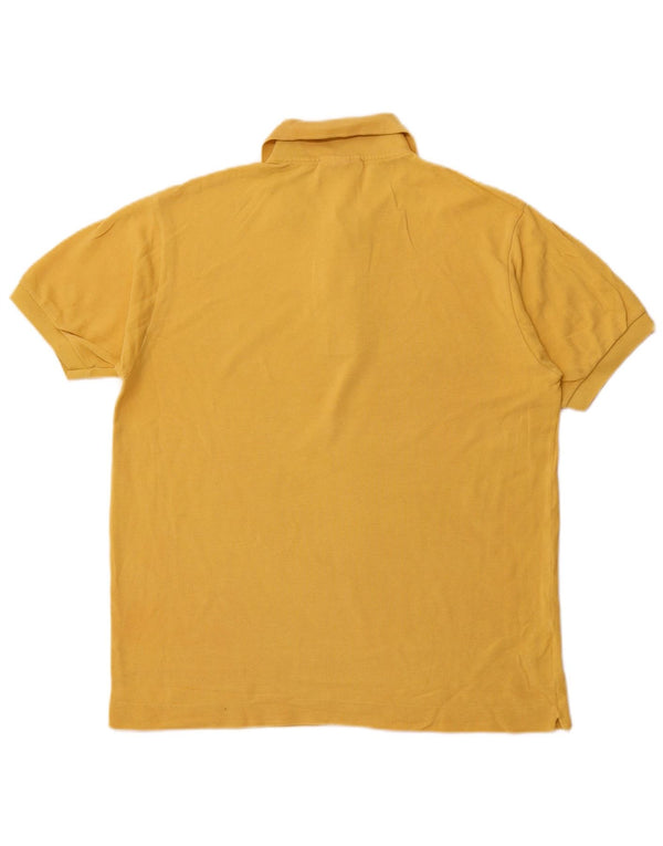 LACOSTE Polo de ajuste clásico para hombre talla 4 mediano algodón amarillo