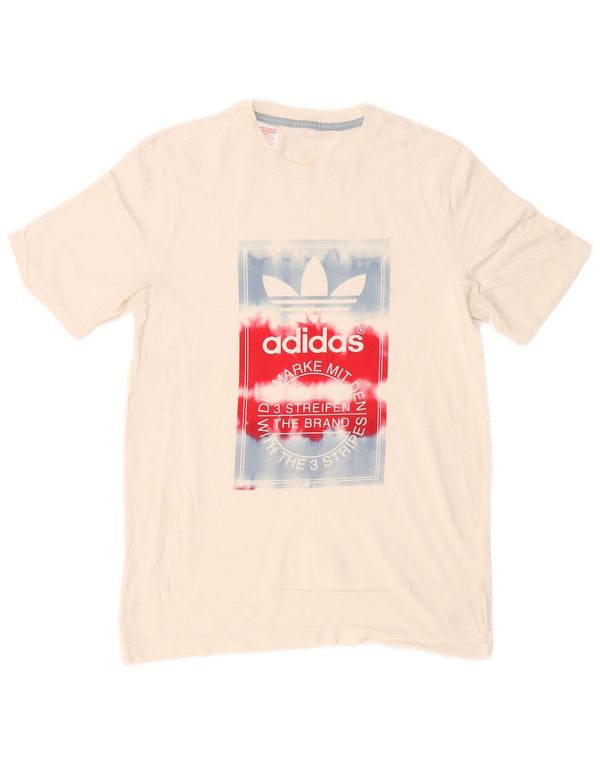 Adidas Camiseta gráfica para niño Top 15-16 años Blanco Algodón