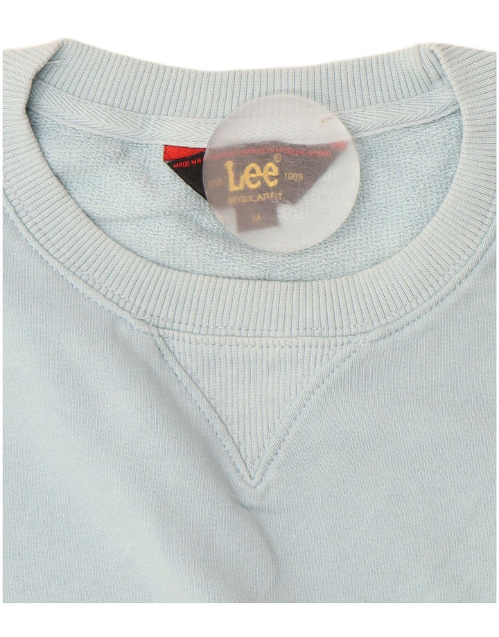 LEE Hombre Regular Fit Sudadera Jersey De Algodón Azul Medio