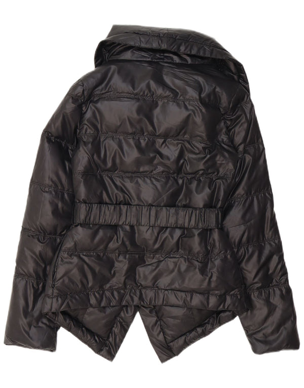 Pinko Chaqueta acolchada para mujer UK 10 Small Poliéster negro