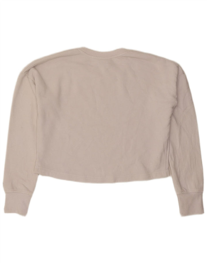 Champion Sudadera con gráfico de corte extragrande para mujer UK 10 Small White