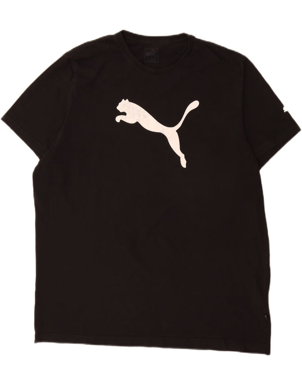 Puma Camiseta gráfica para hombre Top 3XL Algodón negro