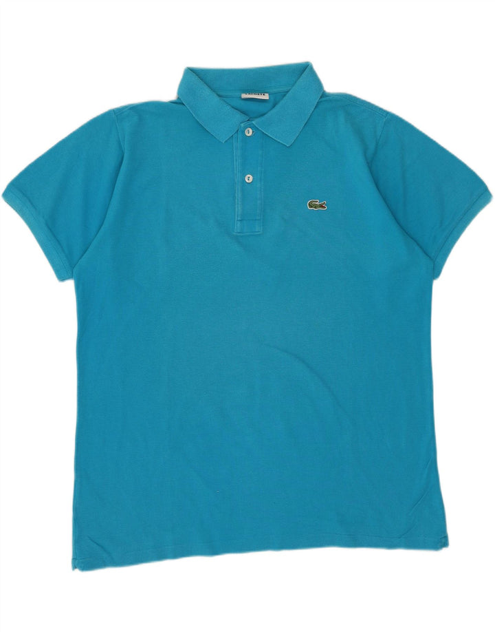 Polo LACOSTE para hombre talla 4 algodón azul medio