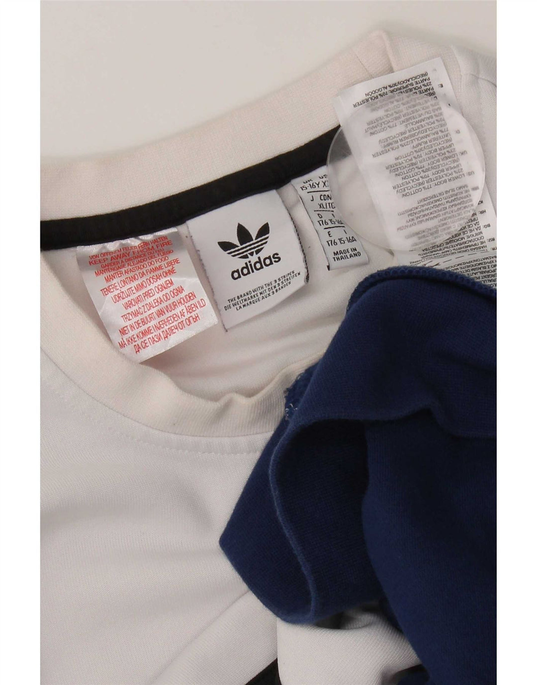 Adidas - Sudadera con estampado gráfico para niños, 15-16 años, multicolor