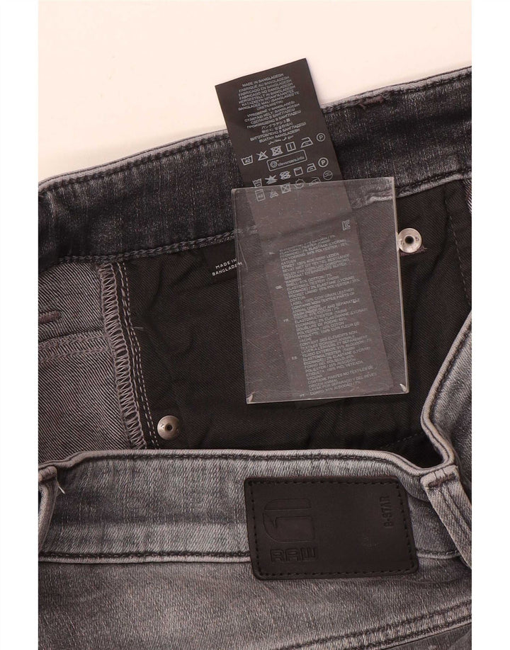 Pantalones cortos vaqueros ajustados G-Star para hombre W30 Gris medio