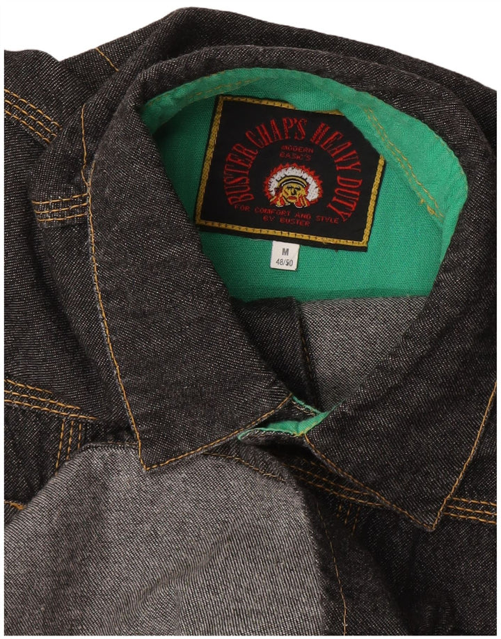 BUSTER Camisa vaquera para hombre IT 48/50 Medium Black