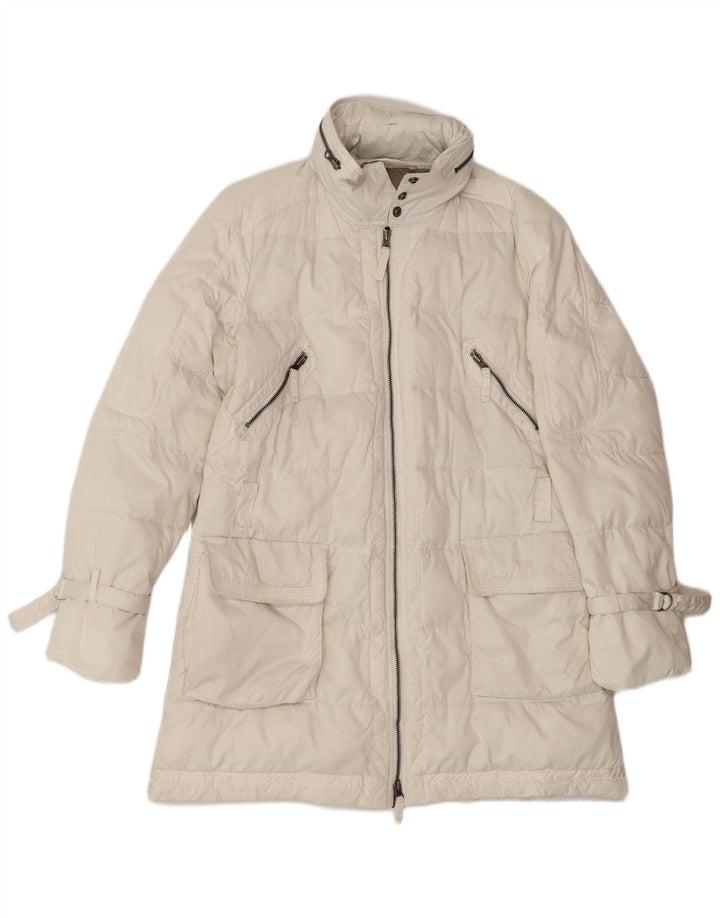 Marlboro Classics Abrigo acolchado para mujer EU 46 XL Poliéster blanco