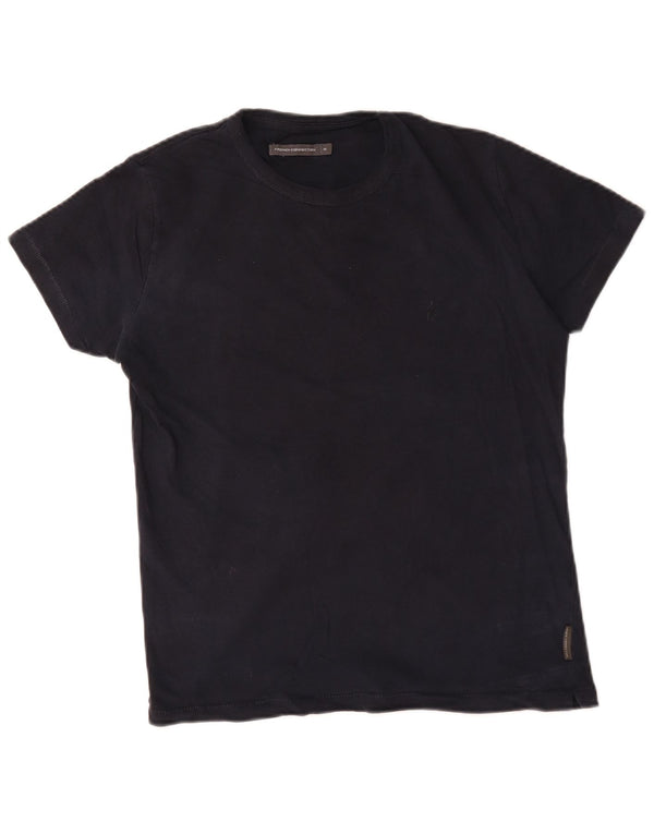 French Connection Camiseta para hombre Top Medium Azul marino Algodón