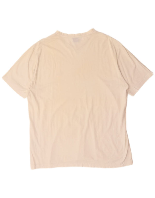 Hugo Boss Hombre Camiseta Top XL Blanco Algodón