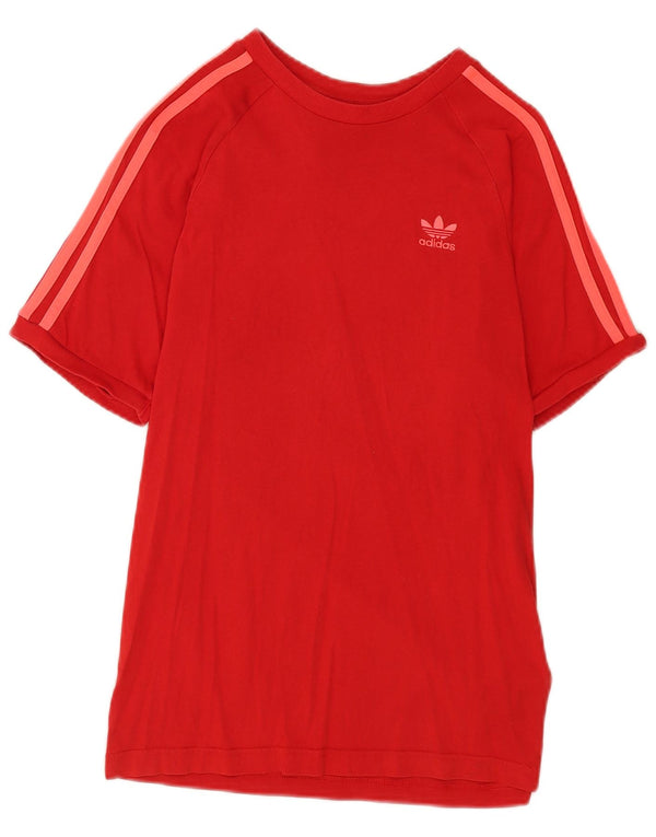 Adidas Camiseta para mujer Top UK 6 XS Rojo Algodón