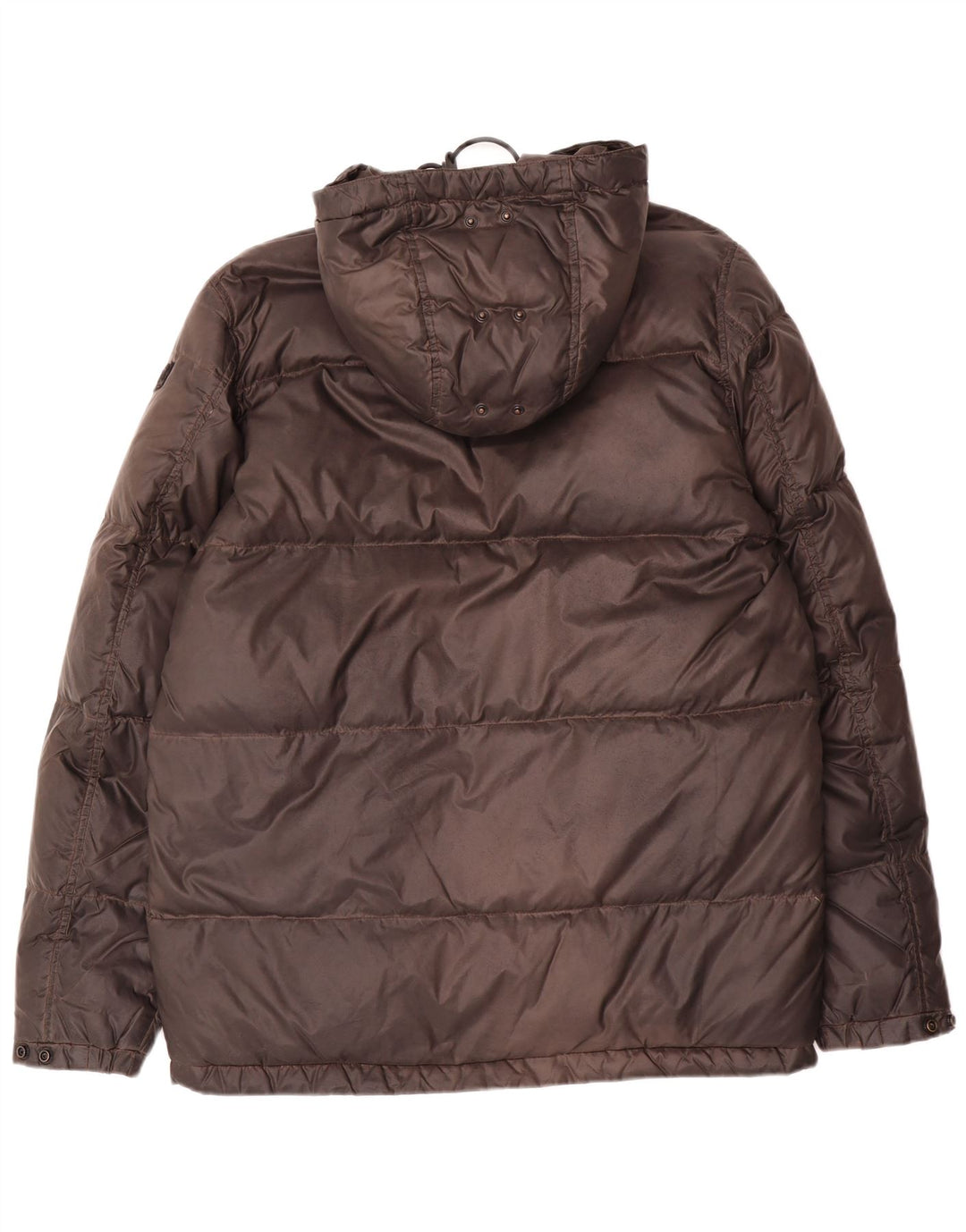 Diesel Chaqueta Acolchada Con Capucha Para Hombre UK 38 Nylon Gris Medio