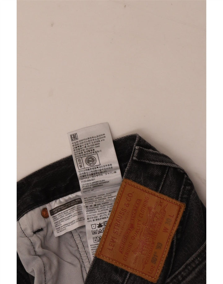 Levi's Vaqueros rectos 501 para hombre W30 L28 Algodón gris