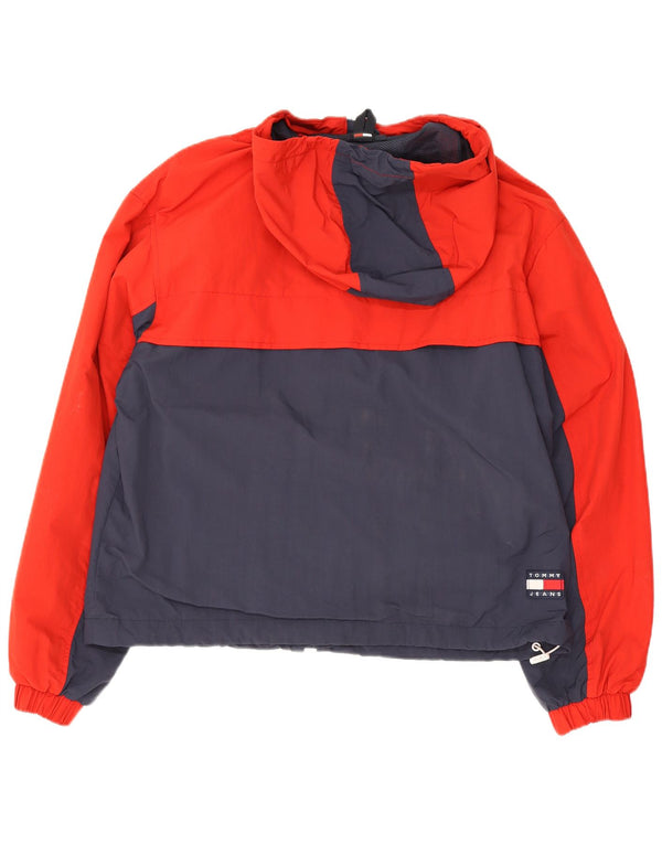 Tommy Hilfiger Chaqueta bomber con capucha Chicago para hombre UK 34 XS Rojo Colorblock
