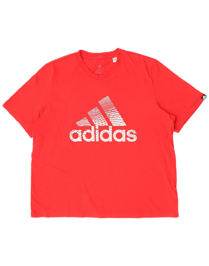 Adidas Hombre Camiseta Gráfica Top XL Rojo