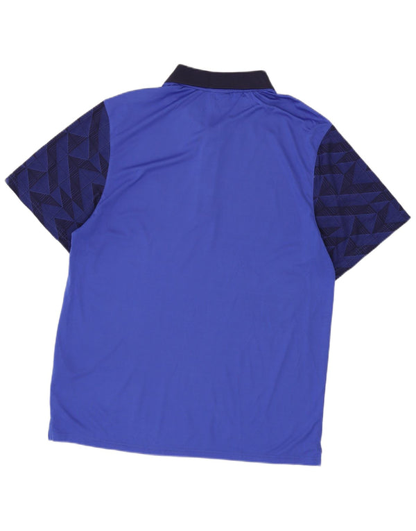 Lyle & Scott Polo para hombre 2XL Poliéster geométrico azul