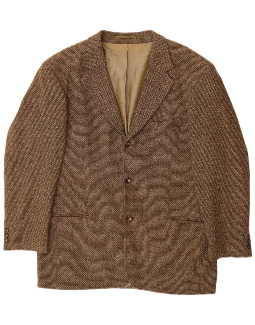 Hugo Boss Chaqueta tipo blazer de 3 botones para hombre EU 52 XL Lana virgen marrón
