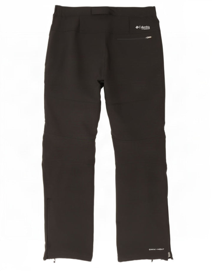 Pantalones de esquí Columbia Titanium para hombre, poliéster negro grande