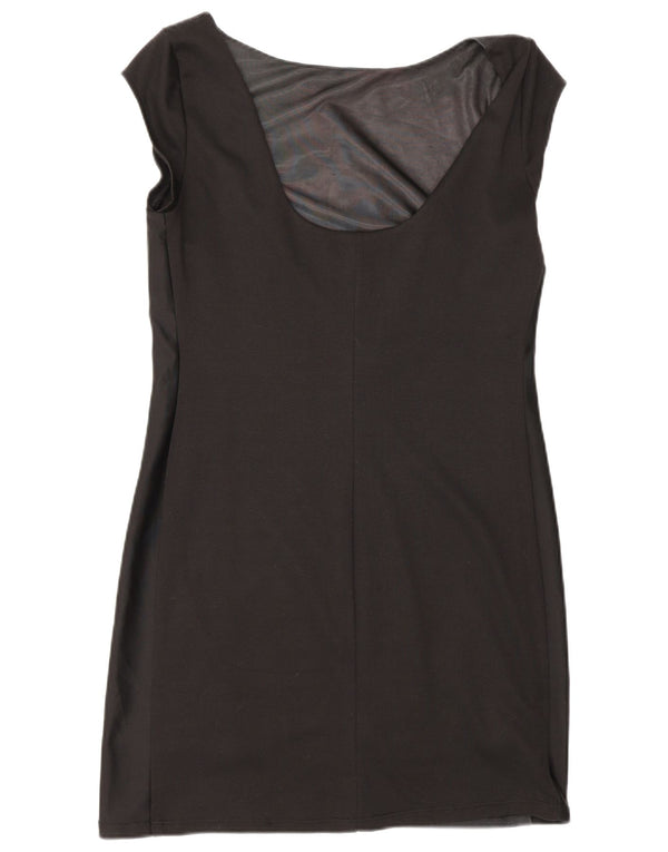 Desigual Vestido tubo para mujer UK 40 Mediano Negro Floral