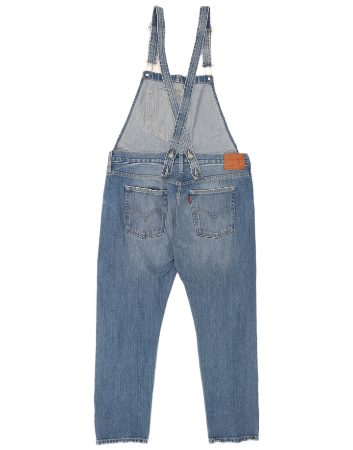 Levi's Jeans Rectos con Peto Desgastados para Mujer Medio W36 L27 Azul