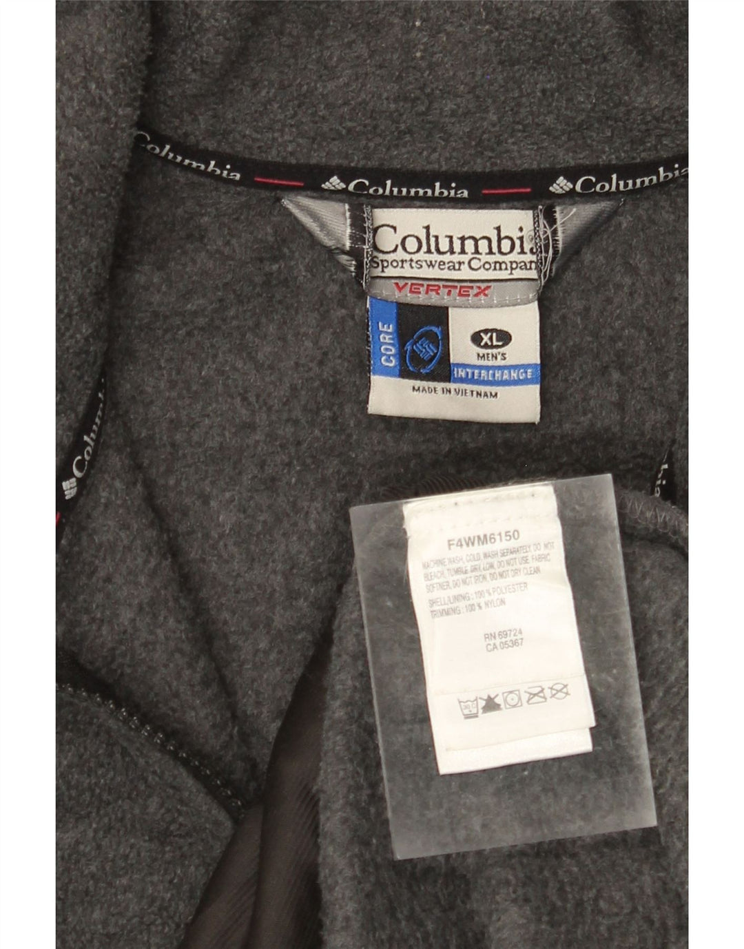 COLUMBIA Chaqueta polar para hombre ES 42 XL Gris Colorblock Poliéster