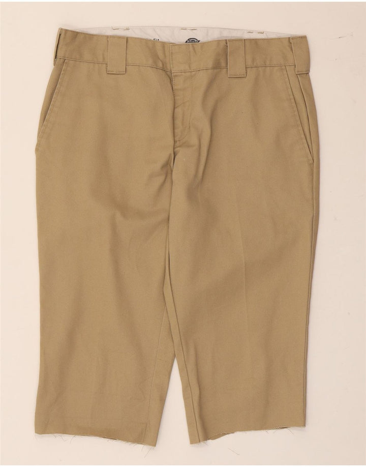 Dickies Mens Slim Chino Shorts W31 Poliéster Beige Medio