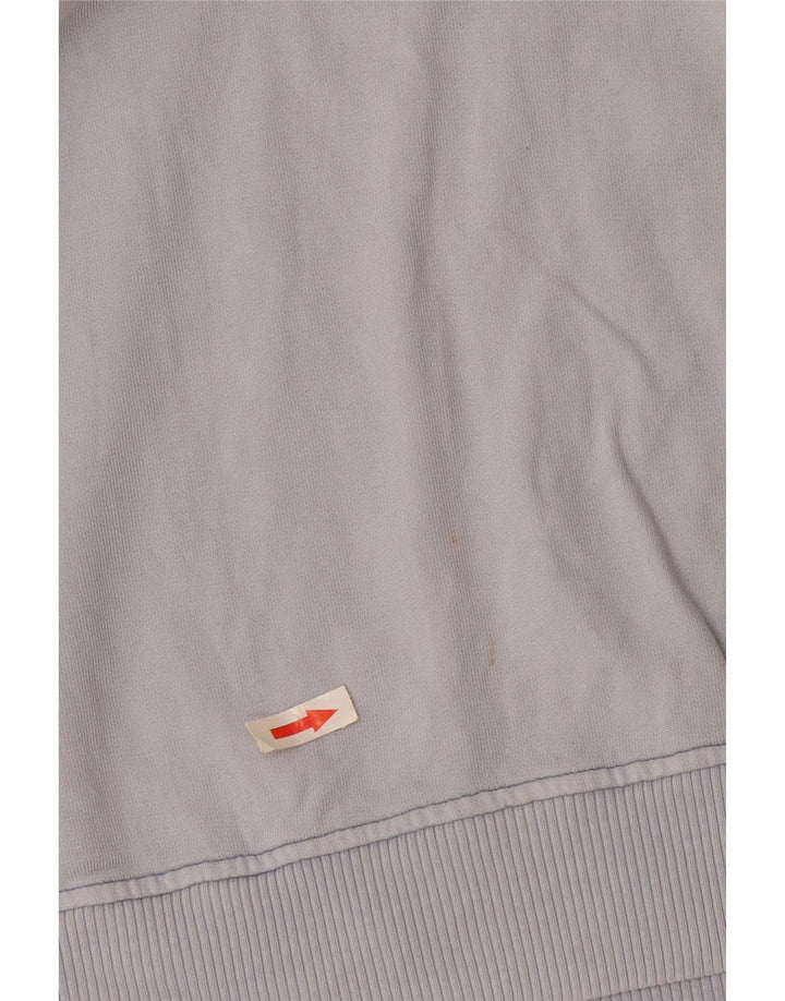 Massimo Dutti Mujer Gráfico Sudadera Oversize Jersey UK 44 Azul Medio