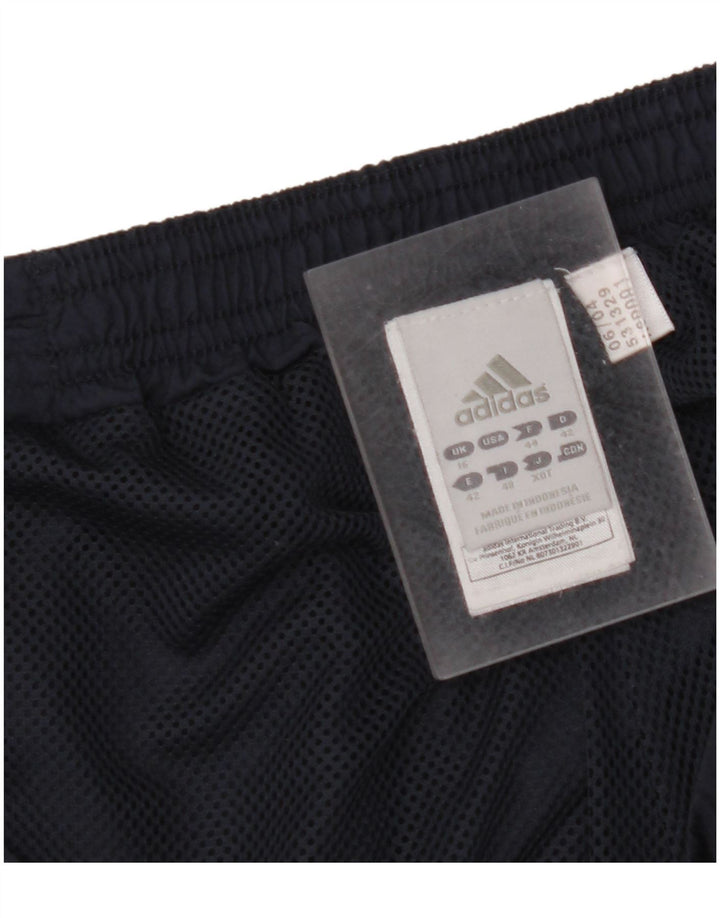 ADIDAS Mujer Capri Chándal Pantalones UK 40 Grande Azul Marino Poliéster