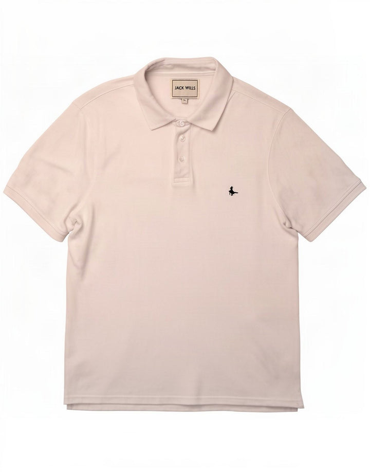 Jack Wills Polo Hombre 2XL Algodón Blanco