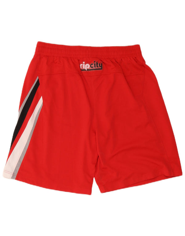 Adidas Portland Trail Blazers - Pantalones cortos deportivos para hombre, talla XL, color rojo