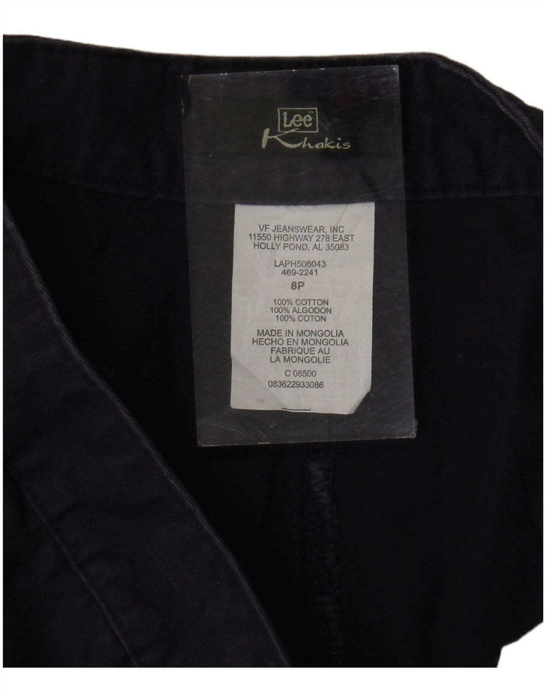 Lee Pantalones rectos de color caqui para mujer US 8 Medium W30 L28 Azul marino