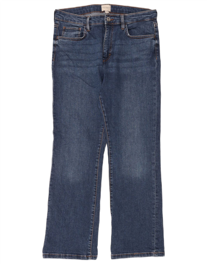 Vaqueros rectos para mujer de French Connection UK 12 Medium W32 L30 Azul