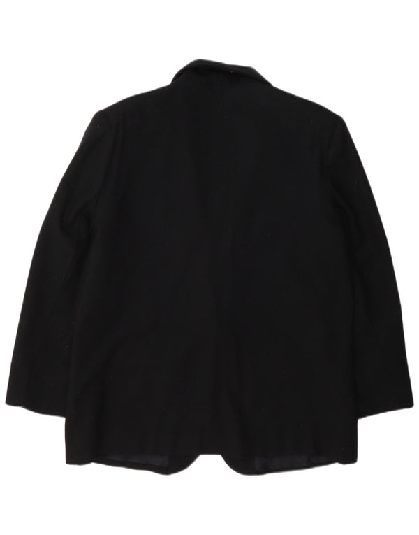 Sag Harbor Chaqueta Blazer de 1 Botón para Mujer UK 44 Grande Lana Negra