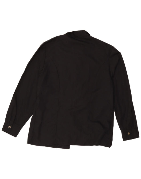 Mary Coppinger Camisa para hombre Mediana Poliéster negro