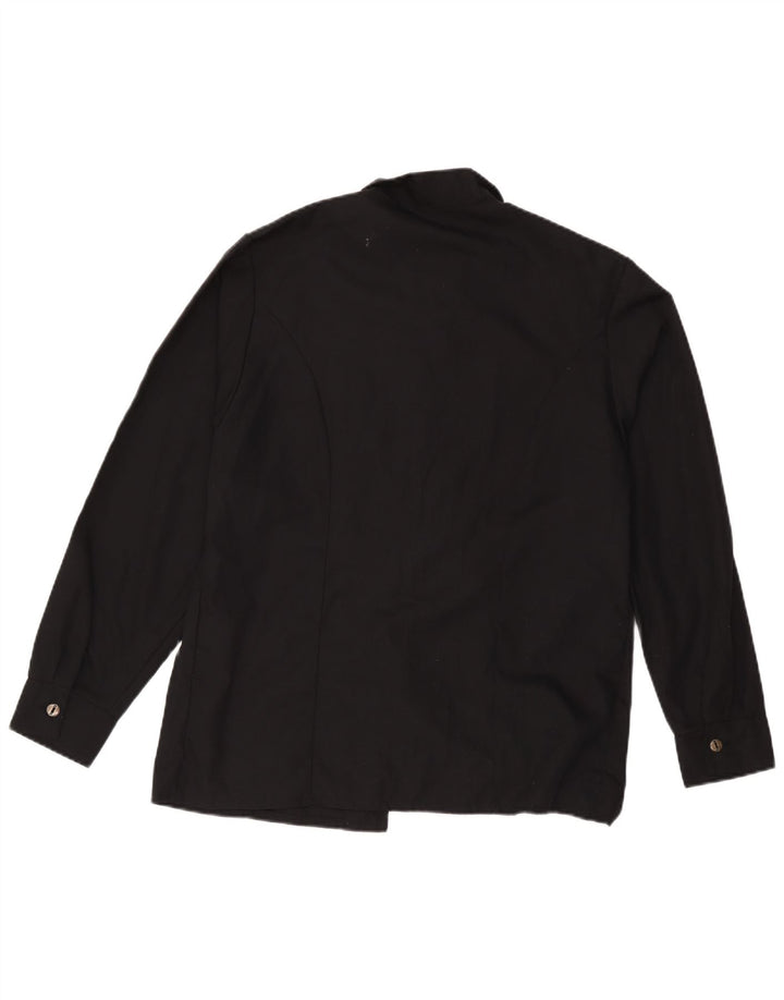 Mary Coppinger Camisa para hombre Mediana Poliéster negro
