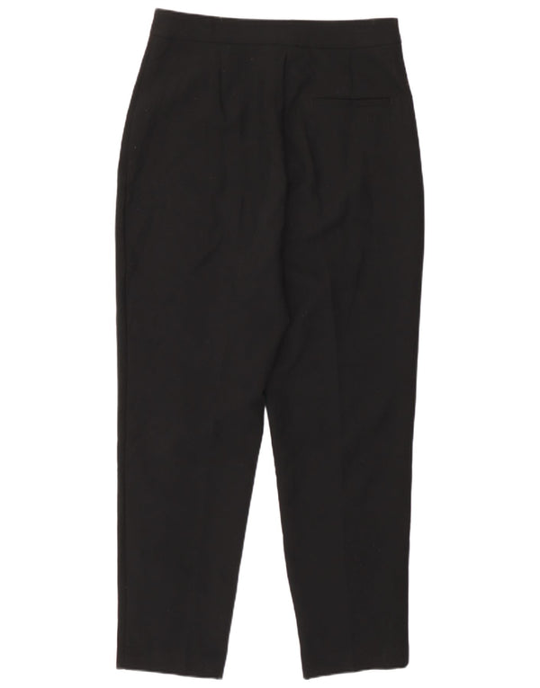 Zara Mujer Pantalones Cortos Tapered Medium W28 L23 Poliéster Negro