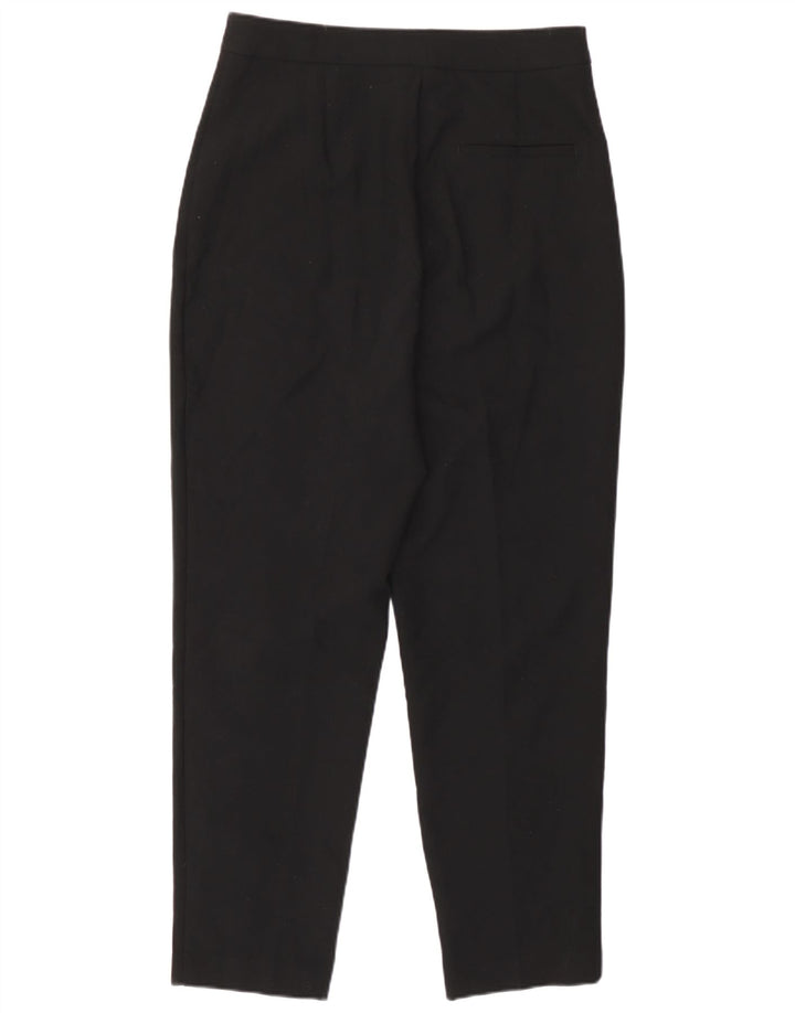 Zara Mujer Pantalones Cortos Tapered Medium W28 L23 Poliéster Negro
