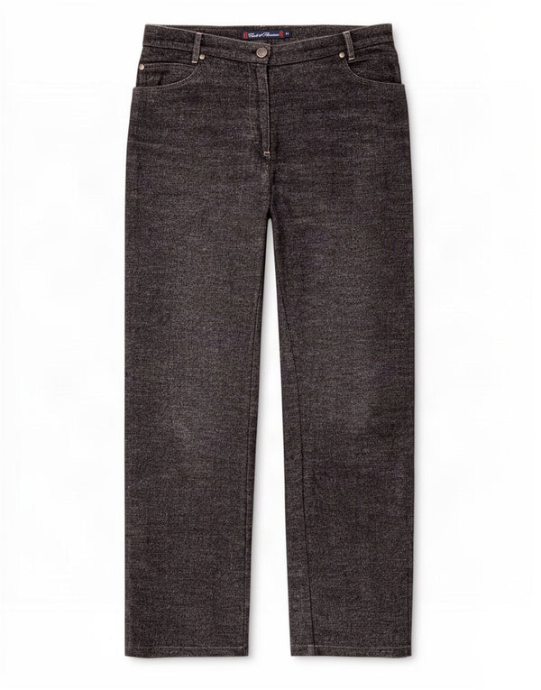 Conte of Florence Pantalones casuales rectos para mujer IT 44 Medium W30 L32 Gris