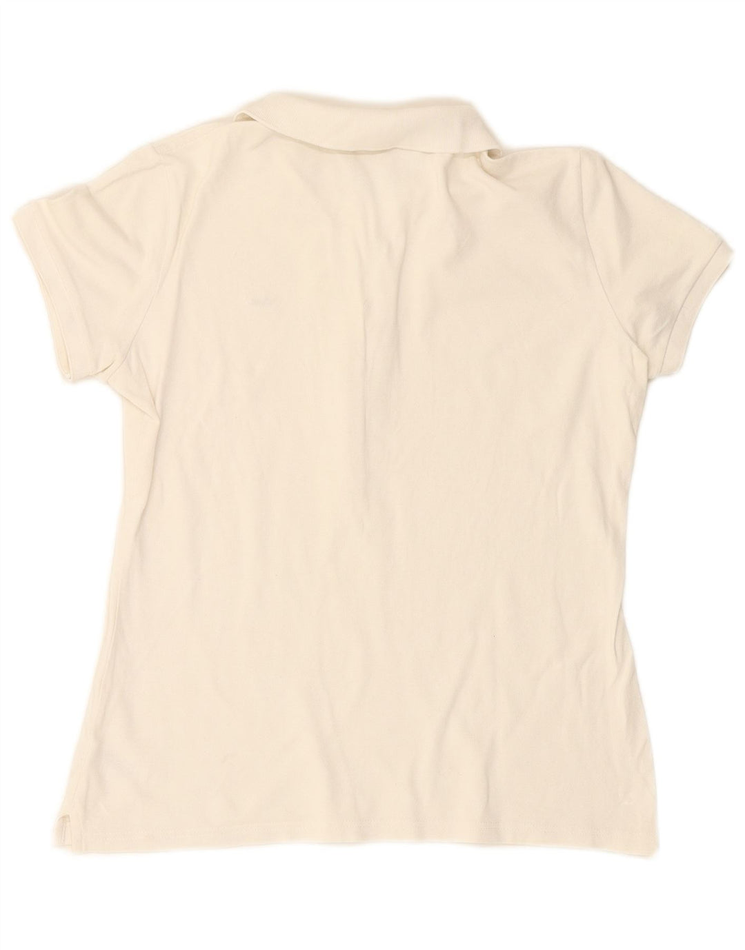 Polo LACOSTE para mujer talla 44 algodón blanco grande
