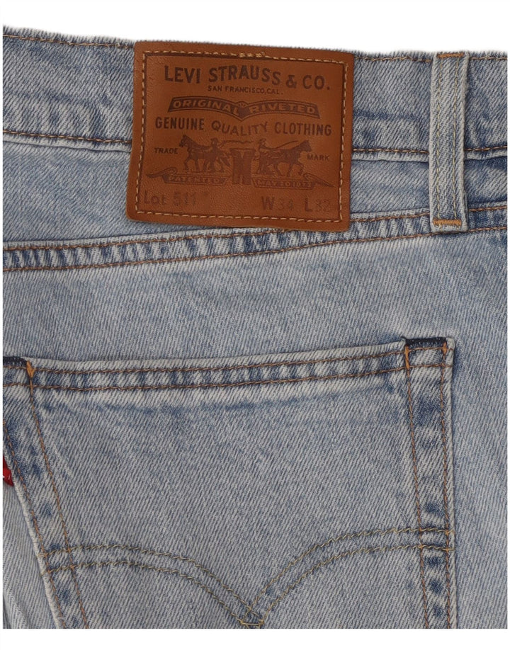 LEVI'S Vaqueros ajustados 511 para hombre W34 L32 Azul