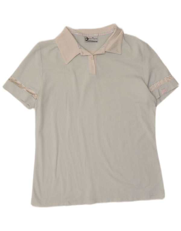 SERGIO TACCHINI Polo para mujer UK 44 Large Poliamida azul