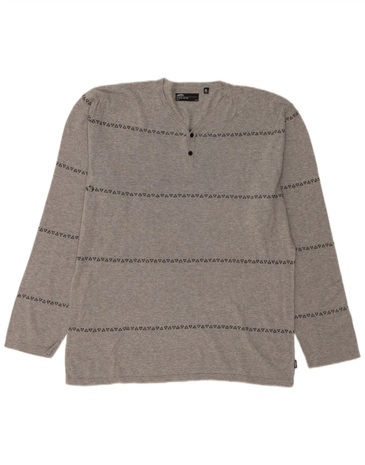 VANS Hombre Top Manga Larga XL Gris Geométrico