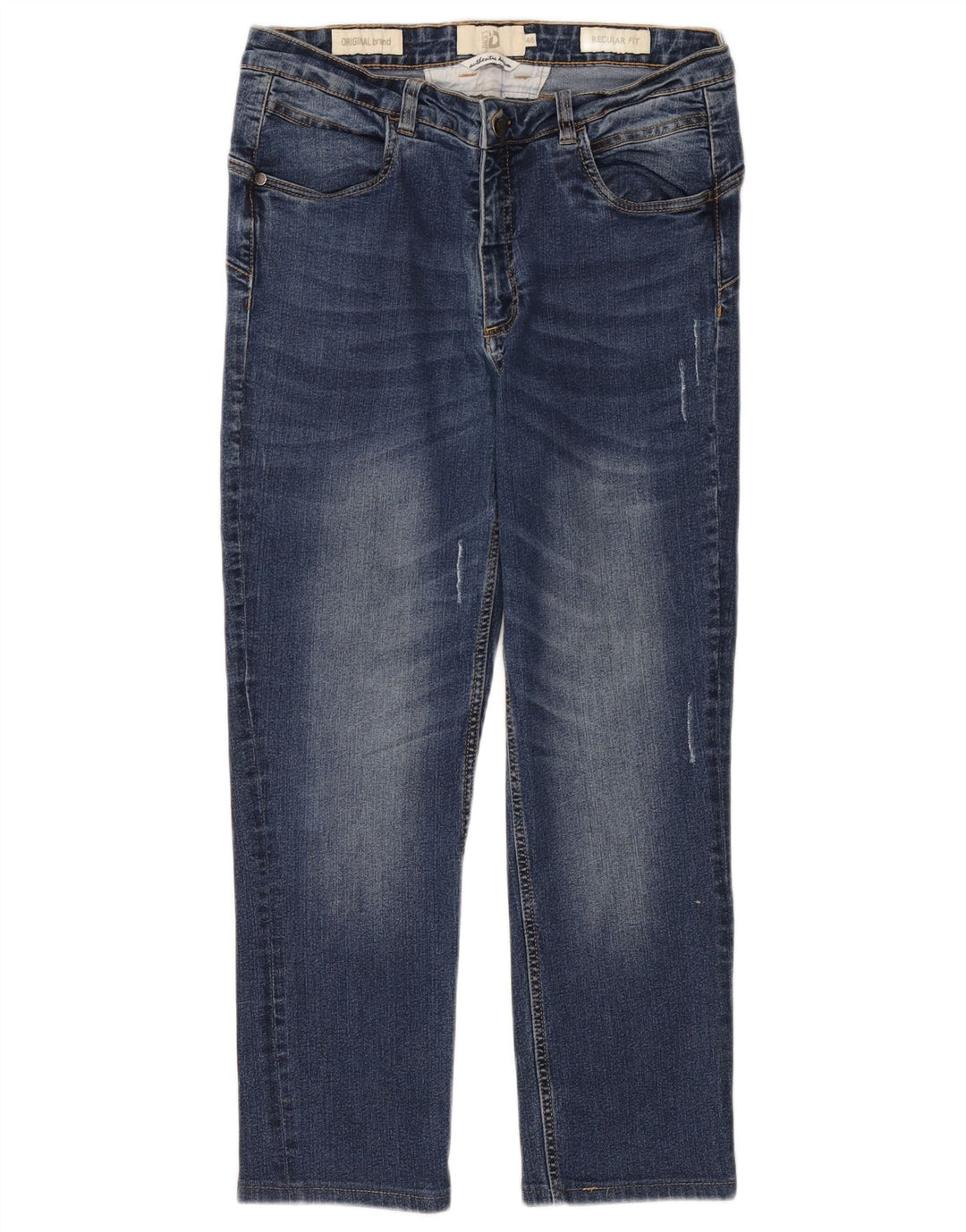 Dack's Jeans recortados para mujer EU 46 XL W34 L25 Algodón azul