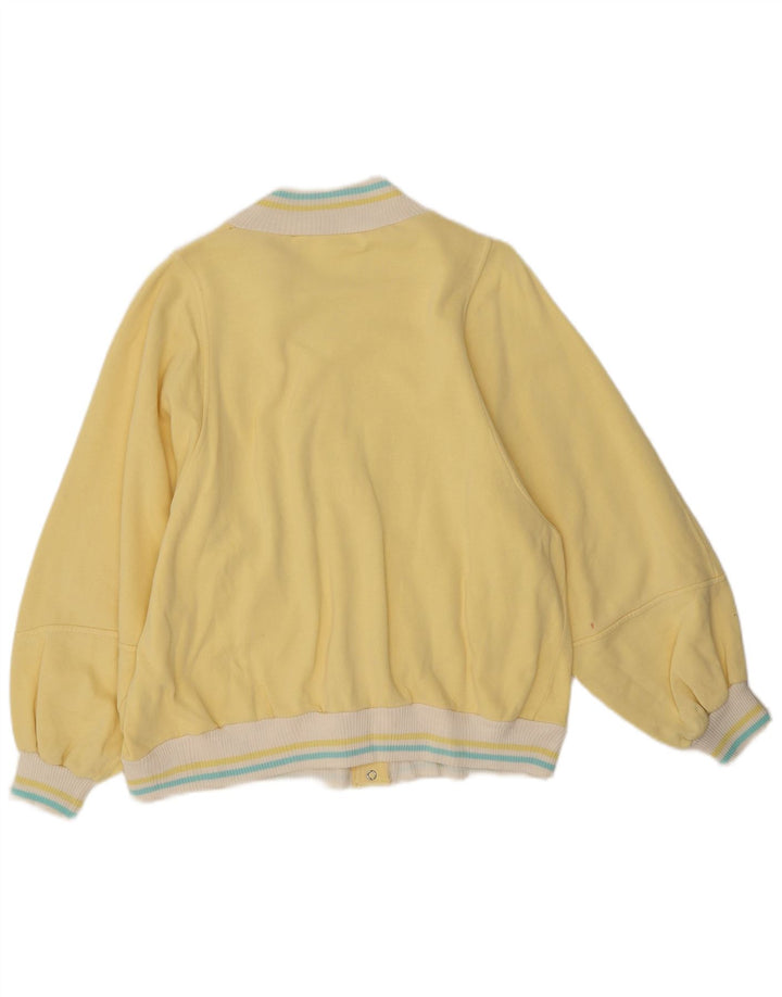 James Dillon - Chaqueta de chándal para hombre (algodón con bloques de color amarillo grande)
