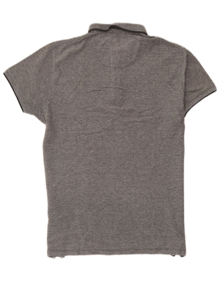 Polo Wrangler Hombre De Algodón A Rayas Gris Medio