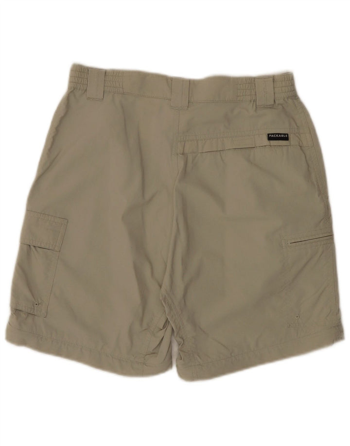COLUMBIA Shorts Cargo Mujer Pequeños W27 Nylon Verde