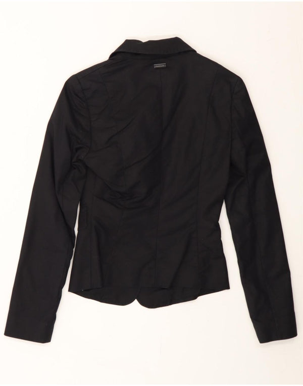 PENNY BLACK Chaqueta tipo blazer de 2 botones para mujer UK 6 XS Algodón negro