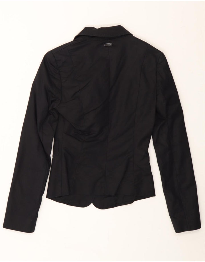 PENNY BLACK Chaqueta tipo blazer de 2 botones para mujer UK 6 XS Algodón negro